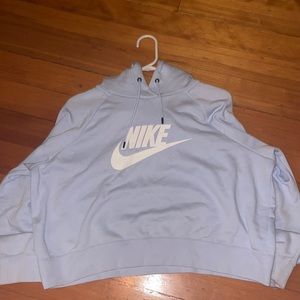 worn once baby blue nike hoodie